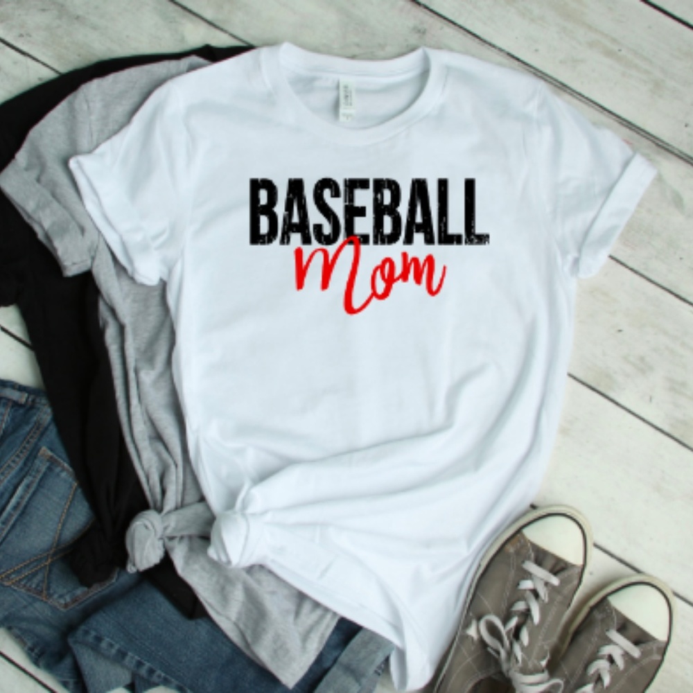 NWT Baseball Mom Graphic Tee